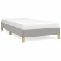 Light gray fabric bed frame 90x200 cm by vidaXL, Beds and slatted bases - Ref: Foro24-346786, Price: 80,16 €, Discount: %