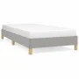 Light gray fabric bed frame 90x200 cm by vidaXL, Beds and slatted bases - Ref: Foro24-346786, Price: 78,86 €, Discount: %