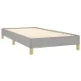 Light gray fabric bed frame 90x200 cm by vidaXL, Beds and slatted bases - Ref: Foro24-346786, Price: 78,86 €, Discount: %