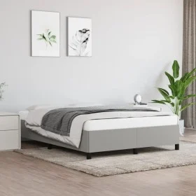 Light gray fabric bed frame 140x200 cm by vidaXL, Beds and slatted bases - Ref: Foro24-347066, Price: 111,10 €, Discount: %
