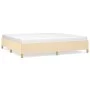 Estructura de cama de tela color crema 200x200 cm de vidaXL, Camas y somieres - Ref: Foro24-347194, Precio: 126,30 €, Descuen...