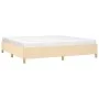 Estructura de cama de tela color crema 200x200 cm de vidaXL, Camas y somieres - Ref: Foro24-347194, Precio: 126,30 €, Descuen...