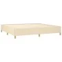 Estructura de cama de tela color crema 200x200 cm de vidaXL, Camas y somieres - Ref: Foro24-347194, Precio: 126,30 €, Descuen...