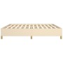 Cream fabric bed frame 200x200 cm by vidaXL, Beds and slatted bases - Ref: Foro24-347194, Price: 128,10 €, Discount: %