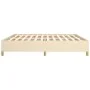 Estructura de cama de tela color crema 200x200 cm de vidaXL, Camas y somieres - Ref: Foro24-347194, Precio: 126,30 €, Descuen...