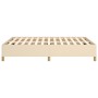 Cream fabric bed frame 140x200 cm by vidaXL, Beds and slatted bases - Ref: Foro24-347170, Price: 124,44 €, Discount: %
