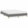 Dark gray fabric bed frame 160x200 cm by vidaXL, Beds and slatted bases - Ref: Foro24-346827, Price: 103,61 €, Discount: %