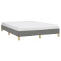 Dark gray fabric bed frame 160x200 cm by vidaXL, Beds and slatted bases - Ref: Foro24-346827, Price: 111,90 €, Discount: %