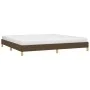 Bettgestell aus dunkelbraunem Stoff, 200 x 200 cm von vidaXL, Betten und Lattenroste - Ref: Foro24-346845, Preis: 114,25 €, R...