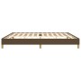 Dark brown fabric bed frame 200x200 cm by vidaXL, Beds and slatted bases - Ref: Foro24-346845, Price: 124,46 €, Discount: %
