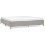 Estructura de cama gris claro tela 200x200 cm de vidaXL, Camas y somieres - Ref: Foro24-347189, Precio: 116,79 €, Descuento: %