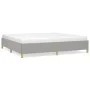 Estructura de cama gris claro tela 200x200 cm de vidaXL, Camas y somieres - Ref: Foro24-347189, Precio: 114,93 €, Descuento: %