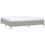 Estructura de cama gris claro tela 200x200 cm de vidaXL, Camas y somieres - Ref: Foro24-347189, Precio: 116,79 €, Descuento: %