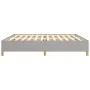 Estructura de cama gris claro tela 200x200 cm de vidaXL, Camas y somieres - Ref: Foro24-347189, Precio: 114,93 €, Descuento: %