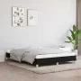 Estructura de cama de tela negro 140x190 cm de vidaXL, Camas y somieres - Ref: Foro24-346812, Precio: 127,76 €, Descuento: %