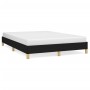 Black fabric bed frame 140x190 cm by vidaXL, Beds and slatted bases - Ref: Foro24-346812, Price: 130,24 €, Discount: %