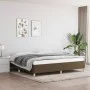 Estructura de cama tela marrón oscuro 200x200 cm de vidaXL, Camas y somieres - Ref: Foro24-347192, Precio: 124,17 €, Descuent...