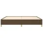 Dark brown fabric bed frame 200x200 cm by vidaXL, Beds and slatted bases - Ref: Foro24-347192, Price: 124,62 €, Discount: %