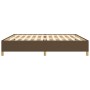 Dark brown fabric bed frame 200x200 cm by vidaXL, Beds and slatted bases - Ref: Foro24-347192, Price: 132,83 €, Discount: %