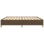 Dark brown fabric bed frame 200x200 cm by vidaXL, Beds and slatted bases - Ref: Foro24-347192, Price: 124,62 €, Discount: %