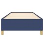 Blue fabric bed frame 90x190 cm by vidaXL, Beds and slatted bases - Ref: Foro24-347131, Price: 67,61 €, Discount: %