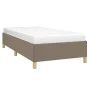 Taupe gray fabric bed frame 100x200 cm by vidaXL, Beds and slatted bases - Ref: Foro24-347145, Price: 78,38 €, Discount: %