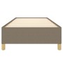 Taupe gray fabric bed frame 100x200 cm by vidaXL, Beds and slatted bases - Ref: Foro24-347145, Price: 79,42 €, Discount: %