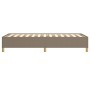 Taupe gray fabric bed frame 100x200 cm by vidaXL, Beds and slatted bases - Ref: Foro24-347145, Price: 79,42 €, Discount: %