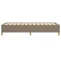 Taupe gray fabric bed frame 100x200 cm by vidaXL, Beds and slatted bases - Ref: Foro24-347145, Price: 78,38 €, Discount: %