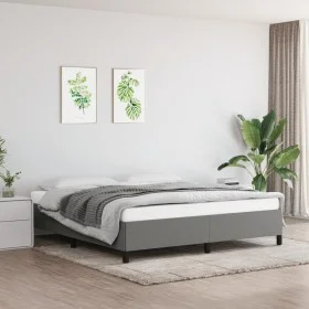 Dark gray fabric bed frame 180x200 cm by vidaXL, Beds and slatted bases - Ref: Foro24-347083, Price: 131,99 €, Discount: %