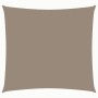 Toldo de vela cuadrado tela Oxford gris taupe 3x3 m