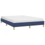 Blue taupe gray fabric bed frame 140x200 cm by vidaXL, Beds and slatted bases - Ref: Foro24-346824, Price: 96,05 €, Discount: %