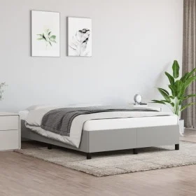 Light gray fabric bed frame 140x190 cm by vidaXL, Beds and slatted bases - Ref: Foro24-347058, Price: 109,08 €, Discount: %