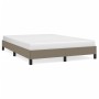 Taupe gray fabric bed frame 140x190 cm by vidaXL, Beds and slatted bases - Ref: Foro24-346716, Price: 108,34 €, Discount: %