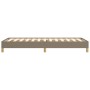 Taupe gray fabric bed frame 90x190 cm by vidaXL, Beds and slatted bases - Ref: Foro24-346782, Price: 78,59 €, Discount: %