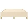 Cream fabric bed frame 140x190 cm by vidaXL, Beds and slatted bases - Ref: Foro24-347162, Price: 133,83 €, Discount: %