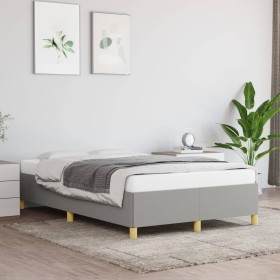 Light gray fabric bed frame 120x200 cm by vidaXL, Beds and slatted bases - Ref: Foro24-347149, Price: 110,09 €, Discount: %