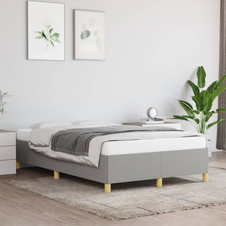 Estructura de cama de tela gris claro 120x200 cm de vidaXL, Camas y somieres - Ref: Foro24-347149, Precio: 110,94 €, Descuent...