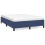 Blauer Stoffbettrahmen 140x190 cm von vidaXL, Betten und Lattenroste - Ref: Foro24-347064, Preis: 110,27 €, Rabatt: %