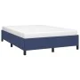 Blauer Stoffbettrahmen 140x190 cm von vidaXL, Betten und Lattenroste - Ref: Foro24-347064, Preis: 110,27 €, Rabatt: %