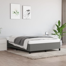 Dark gray fabric bed frame 140x200 cm by vidaXL, Beds and slatted bases - Ref: Foro24-347067, Price: 115,17 €, Discount: %