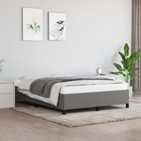 Dark gray fabric bed frame 140x200 cm by vidaXL, Beds and slatted bases - Ref: Foro24-347067, Price: 115,58 €, Discount: %