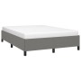 Estructura de cama de tela gris oscuro 140x200 cm de vidaXL, Camas y somieres - Ref: Foro24-347067, Precio: 116,29 €, Descuen...