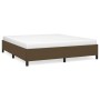 Estructura de cama de tela marrón 160x200 cm de vidaXL, Camas y somieres - Ref: Foro24-347077, Precio: 136,35 €, Descuento: %