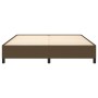 Estructura de cama de tela marrón 160x200 cm de vidaXL, Camas y somieres - Ref: Foro24-347077, Precio: 136,35 €, Descuento: %