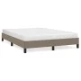 Taupe gray fabric bed frame 140x200 cm by vidaXL, Beds and slatted bases - Ref: Foro24-346724, Price: 117,99 €, Discount: %