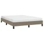 Taupe gray fabric bed frame 140x200 cm by vidaXL, Beds and slatted bases - Ref: Foro24-346724, Price: 117,99 €, Discount: %