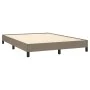 Taupe gray fabric bed frame 140x200 cm by vidaXL, Beds and slatted bases - Ref: Foro24-346724, Price: 117,99 €, Discount: %