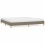 Taupe gray fabric bed frame 200x200 cm by vidaXL, Beds and slatted bases - Ref: Foro24-346846, Price: 122,63 €, Discount: %