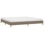 Taupe gray fabric bed frame 200x200 cm by vidaXL, Beds and slatted bases - Ref: Foro24-346846, Price: 122,63 €, Discount: %
